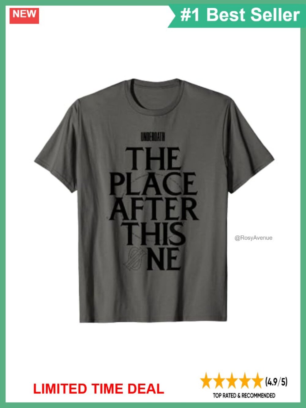 Underoath Graphic Band T-Shirt Official Merch Crew Neck Short Sleeve